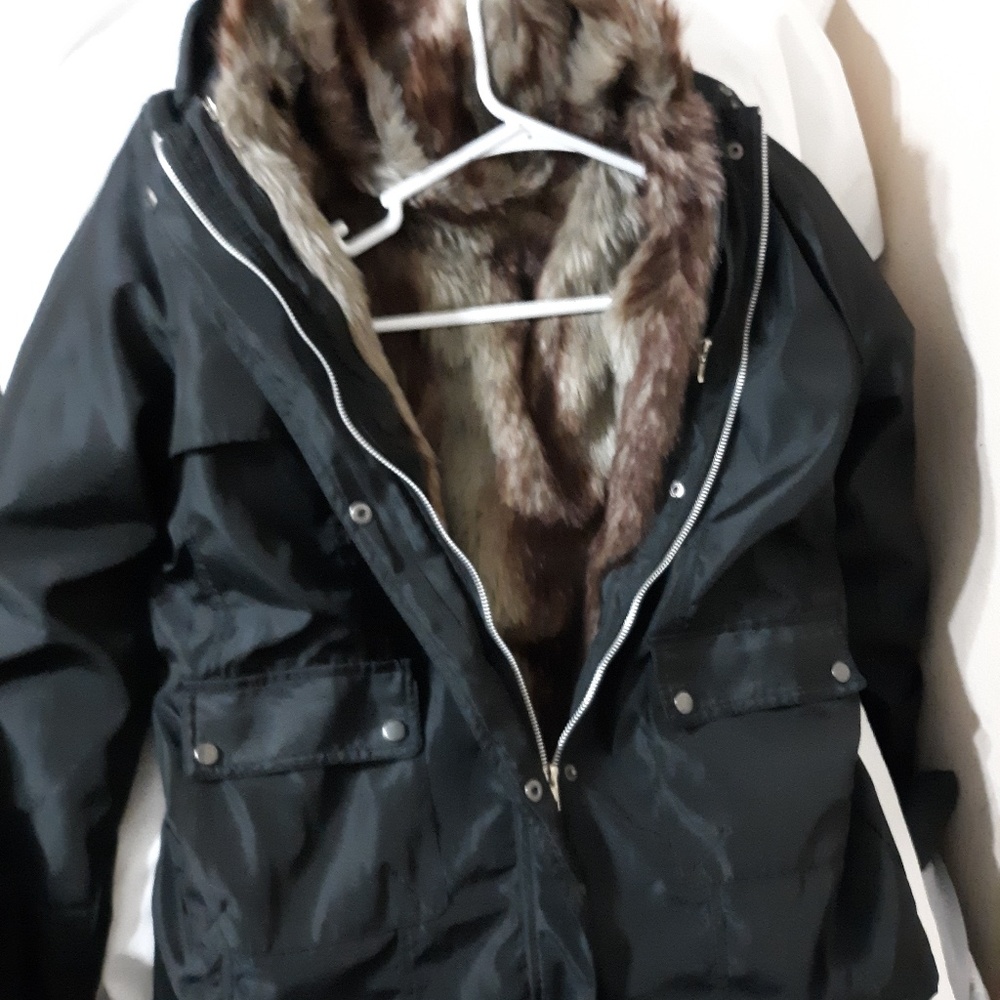 Super cute fur lined jacket